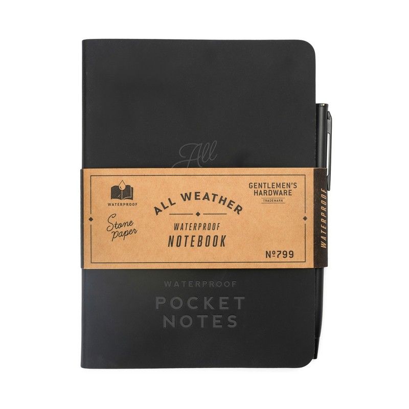 Gentlemen's Hardware veekindel märkmik + pastapliiats