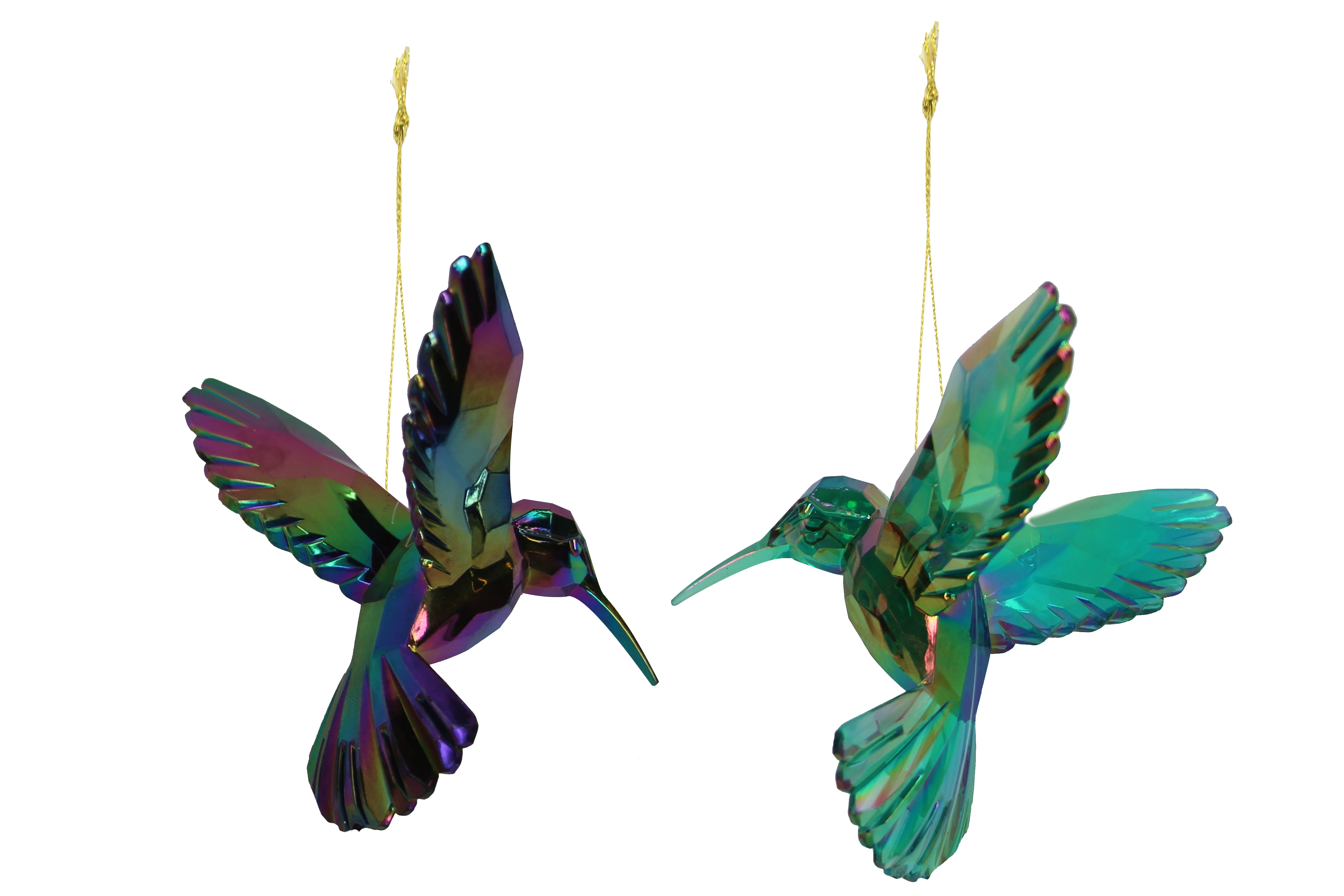 Rippuv kaunistus Acrylic Hummingbird, Peacock, assortii