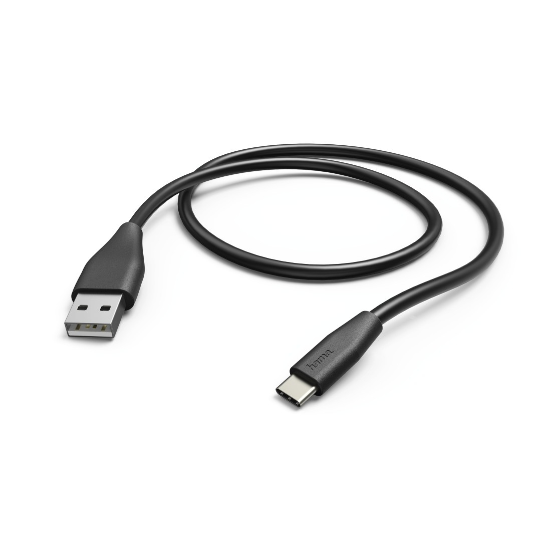USB-kaabel USB-C Hama Charging/Data Cable 2.0m/1.5m (USB-A -> USB-C) Black/must, USB2.0, max 480Mbps 3A