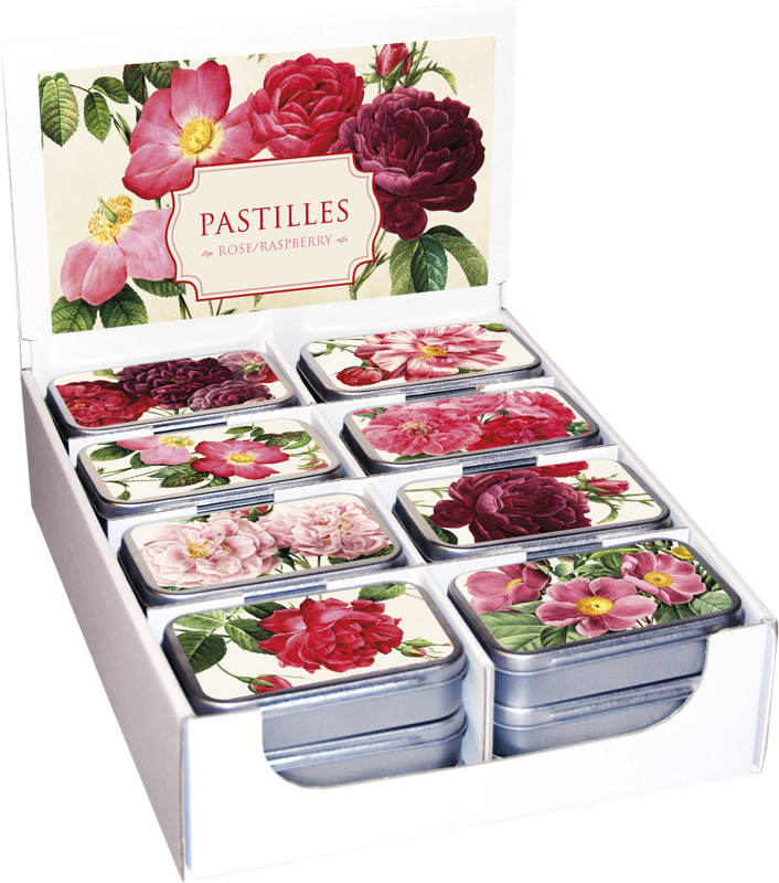 Pastillid roosi- ja vaarikamaitselised assortii