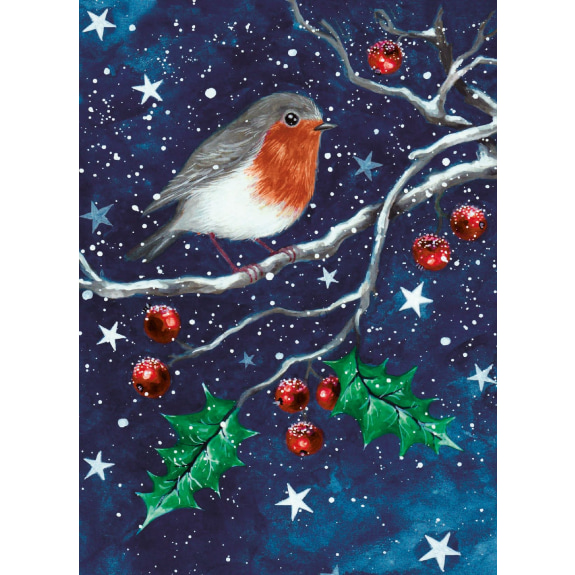 Jõulukaart Little Robin
