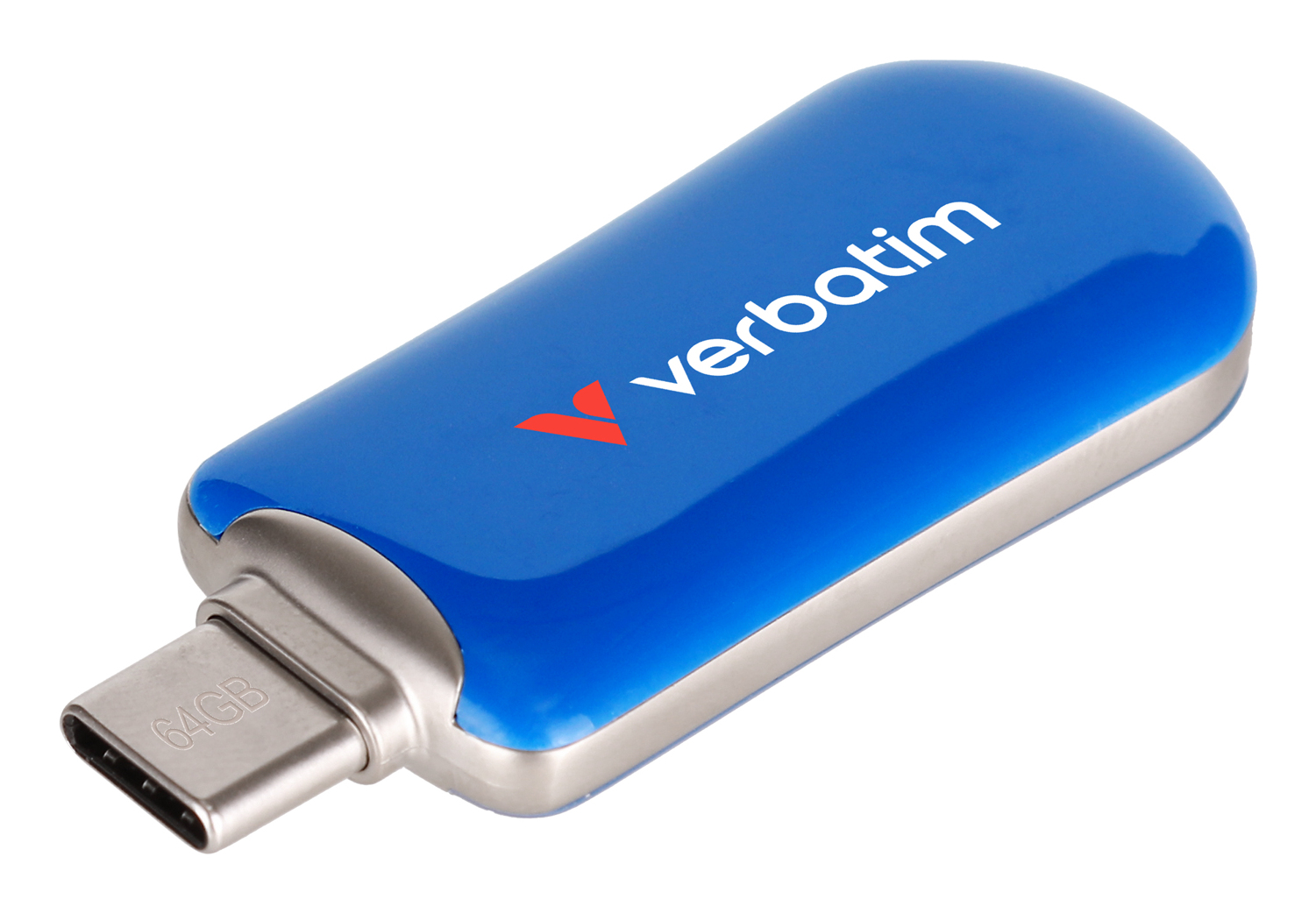 USB-mälupulk Verbatim Plectra 64GB USB-C USB3.2 Gen1 sinine