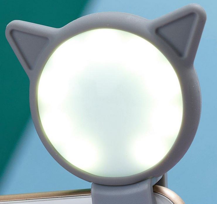 SELFIE-LAMP CLIP-ON CAT NUTISEADMELE