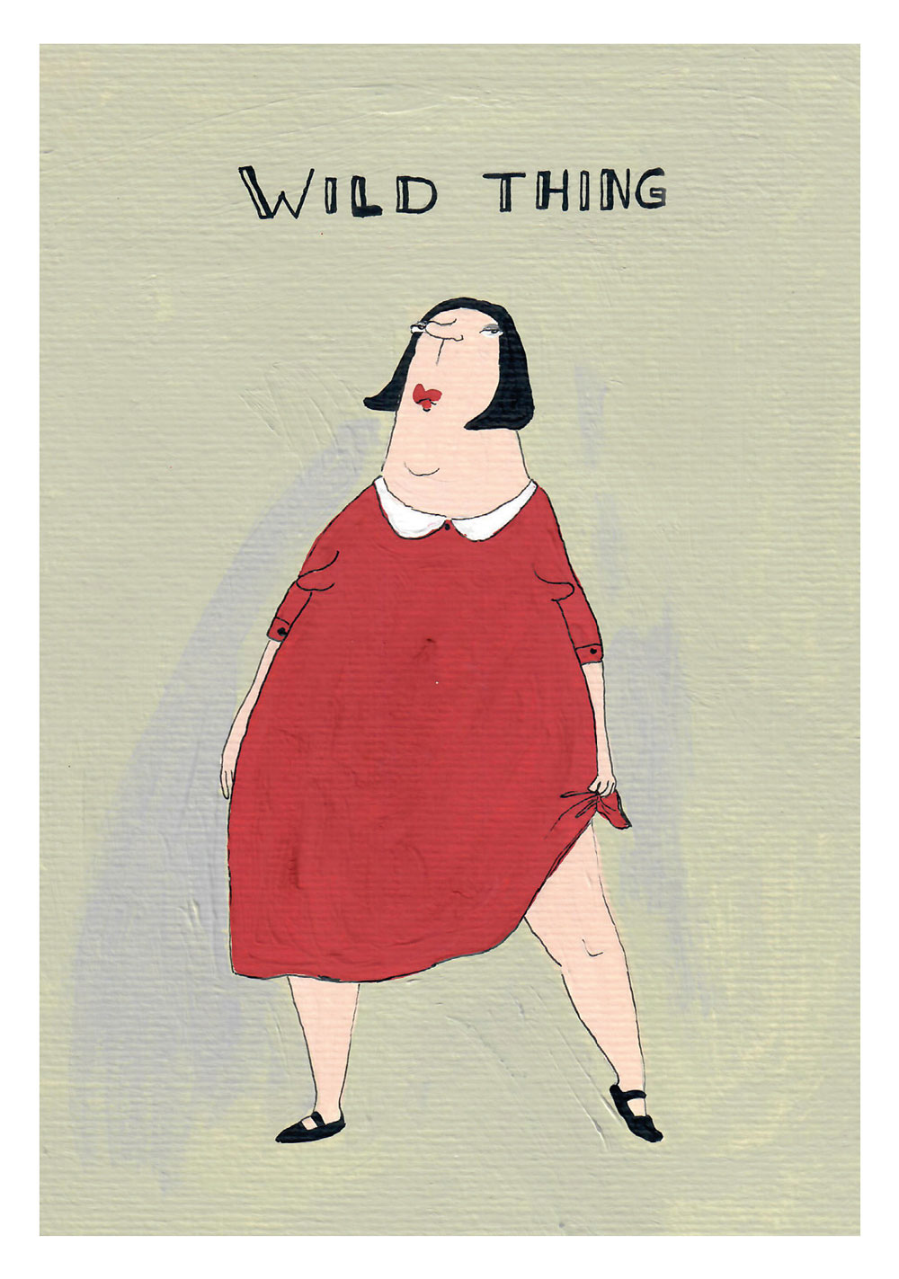 Postkaart Kittiekatstudio, wildthing