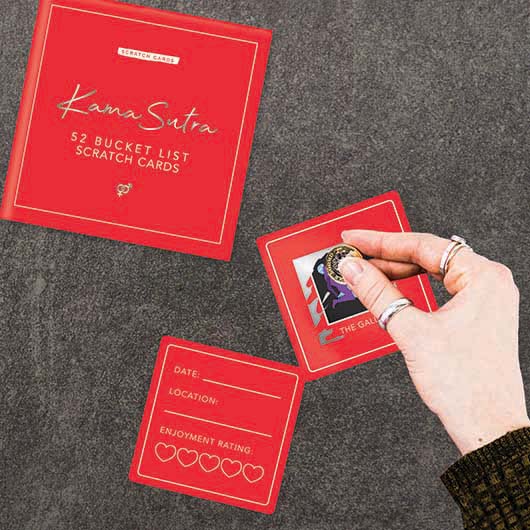 Kaardikomplekt Kama Sutra Scratch Cards