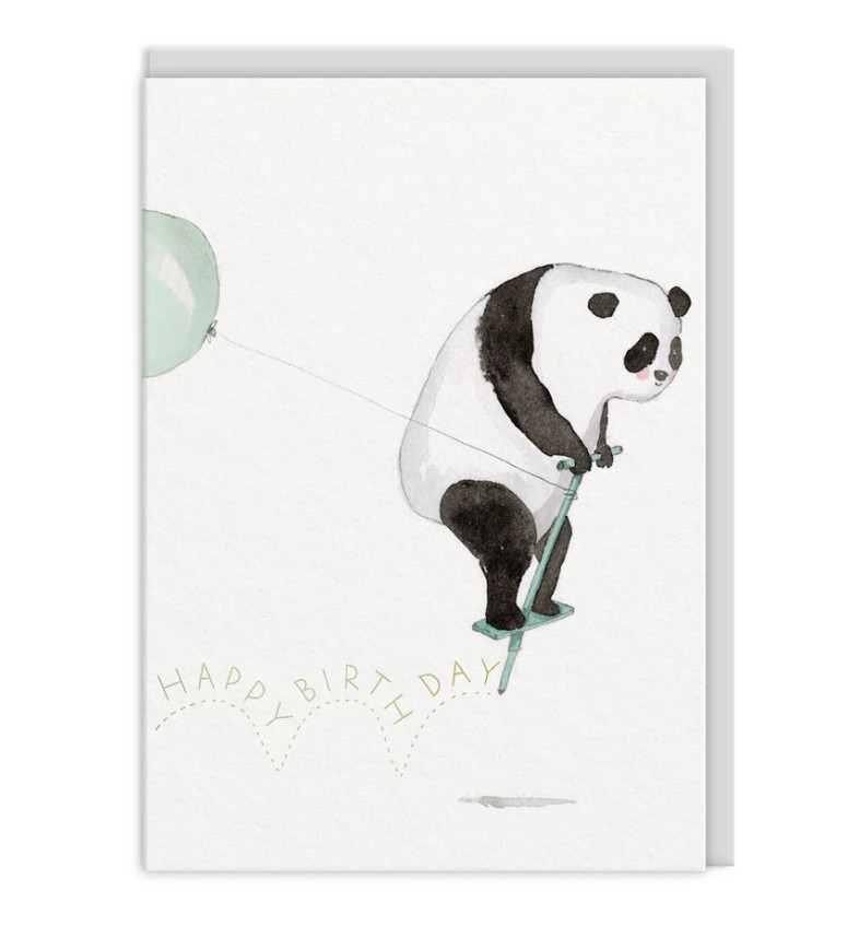 Õnnitluskaart Panda Happy Birthday