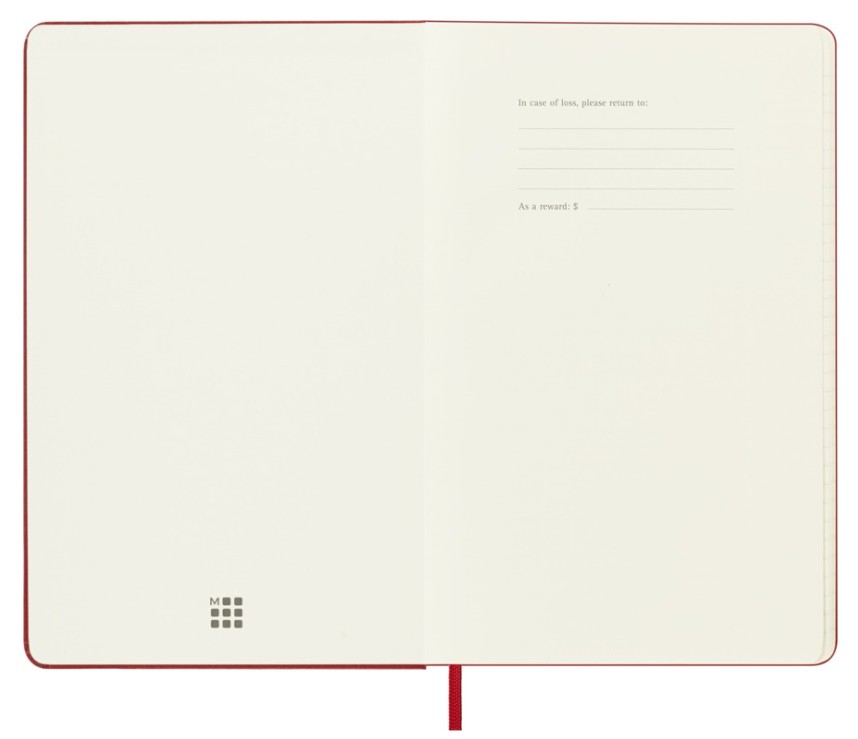 Moleskine 2026-27 18M Weekly Notebook Large Hard Cover, Red