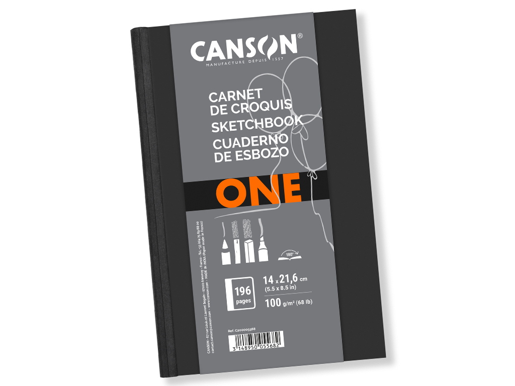 ESKIISIPLOKK ARTBOOK ONE A5/100G 100L KÕVAKÖIDE