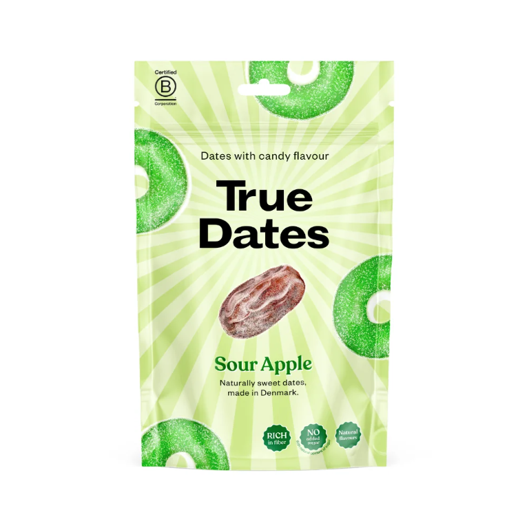 True Dates datlid Sour Apple 100g
