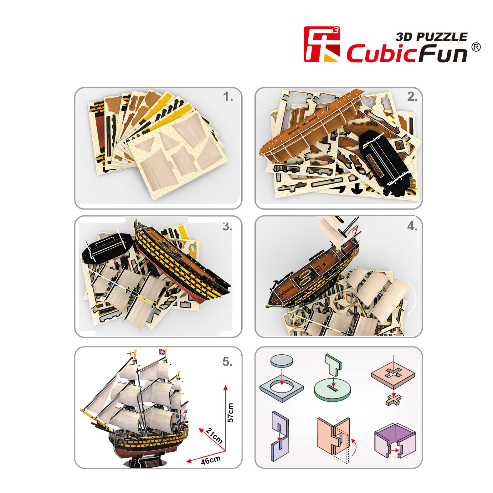 CUBICFUN 3D pusle Purjekas