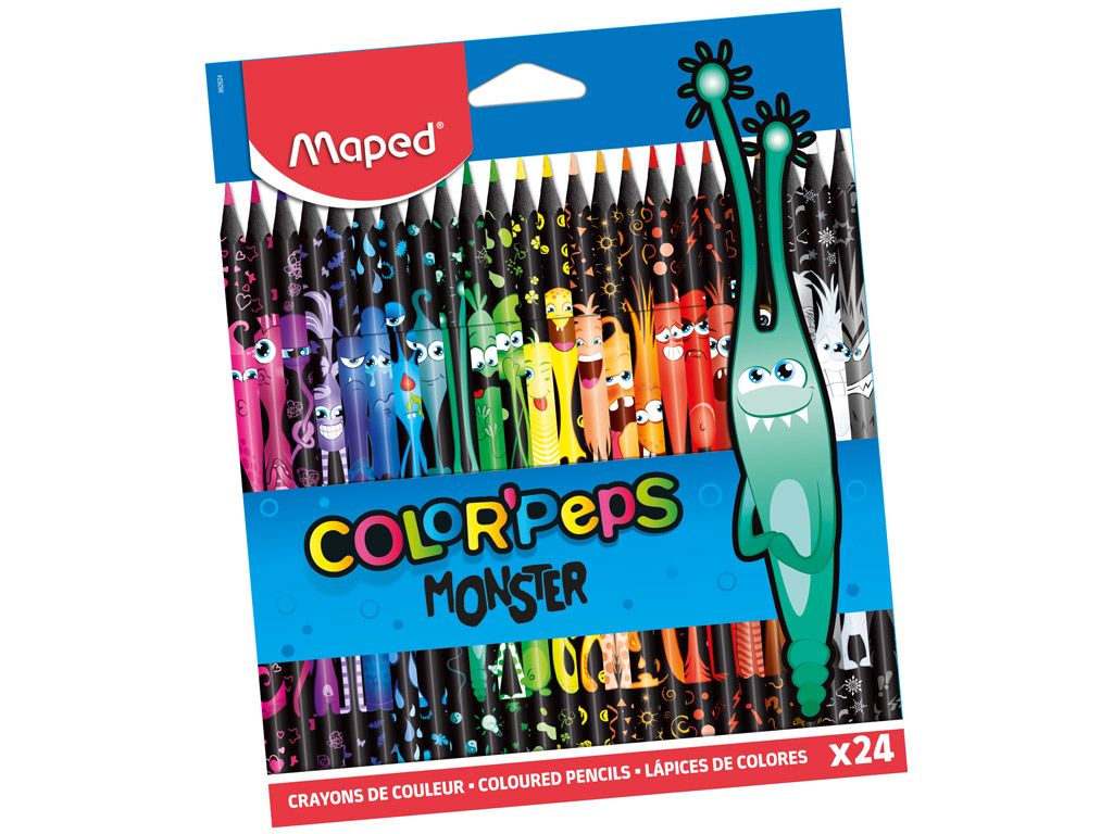 VÄRVIPLIIATS COLORPEPS MONSTER 24VÄRVI, MAPED