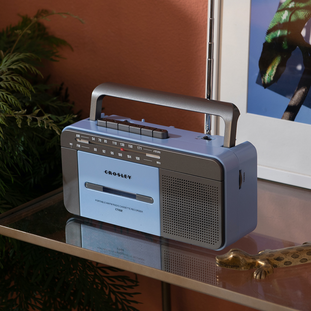 CROSLEY KASSETIMÄNGIJA CT102A, BLUE/GREY