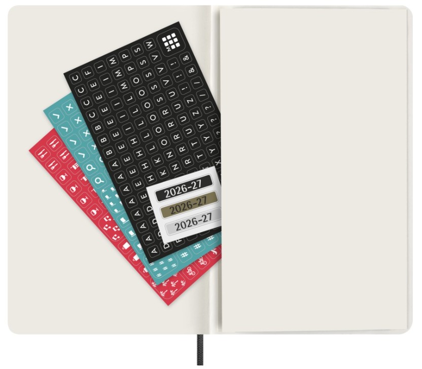 Moleskine 2026-27 18M Weekly Notebook Large Soft Cover, Black