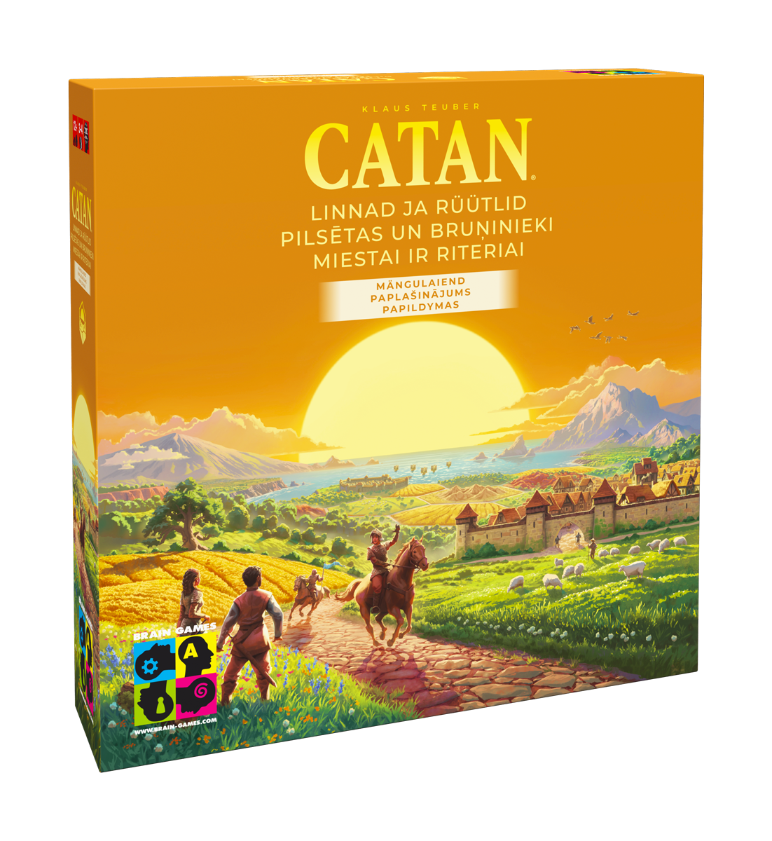 Lauamängu CATAN laiend Linnad ja Rüütlid
