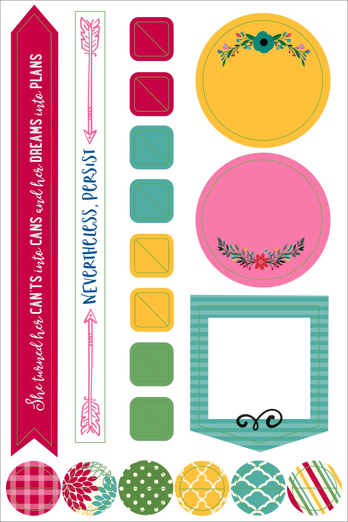 MÄRKMIKU KLEEPSUD BORDERS & FRAMES, 12 LEHTE