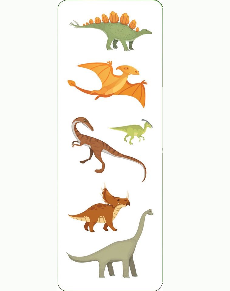 Kleepsud Dinosaurs, 6 lehte