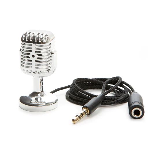 Karaoke Radio-Age Mini mikrofon, silver
