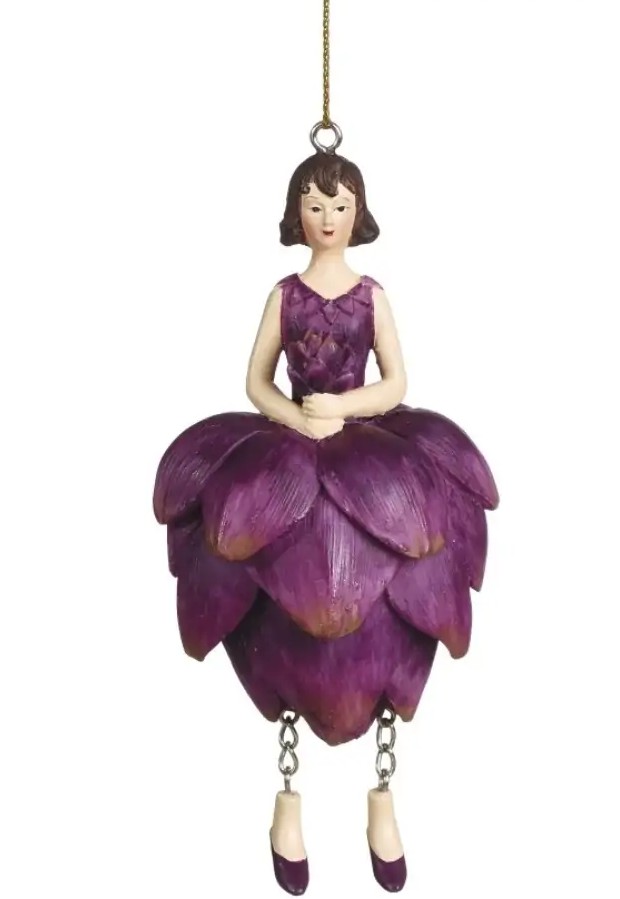 Rippuv kaunistus Flower Girl Artichoke, 12cm