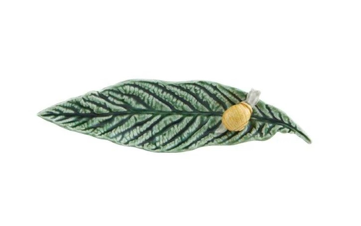 Bordallo Pinheiro Taldrik Medlar Tree with Snail,25cm