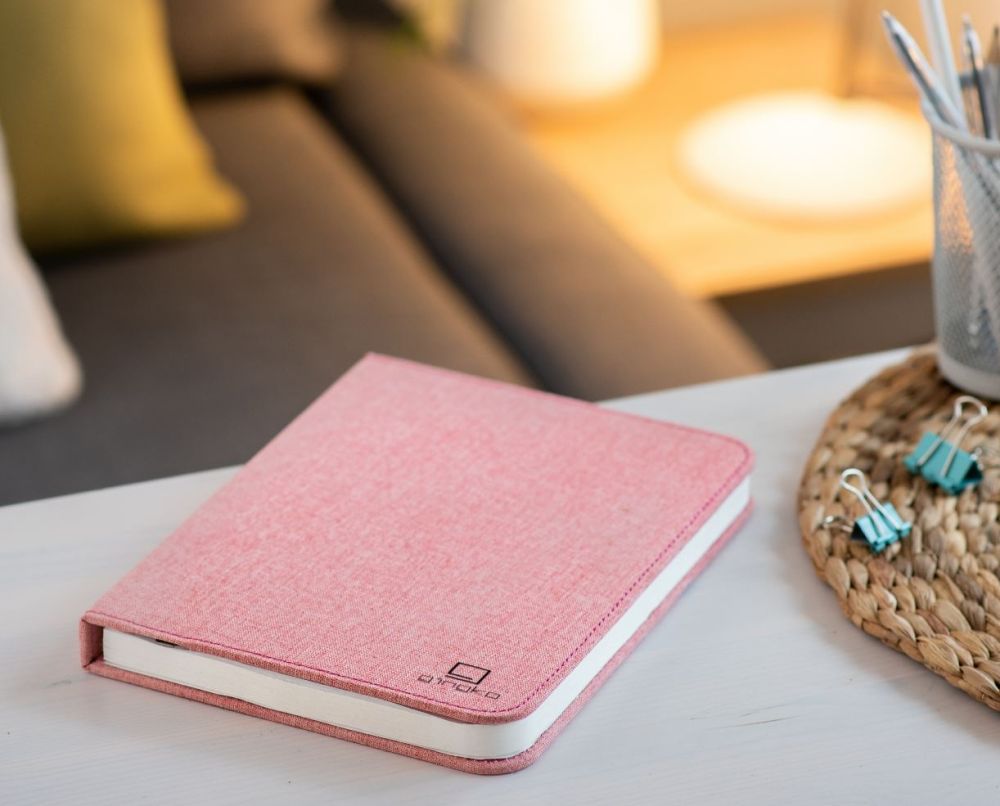 VALGUSTI LED SMART BOOK LIGHT PINK LINEN, LARGE