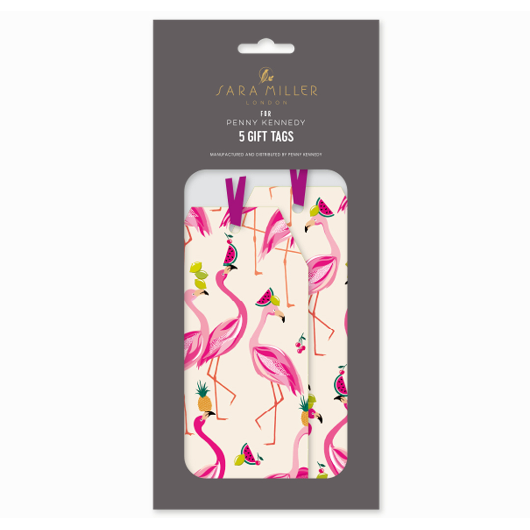Kingituste sedelid Sara Mille Celebrating Flamingos, 5tk