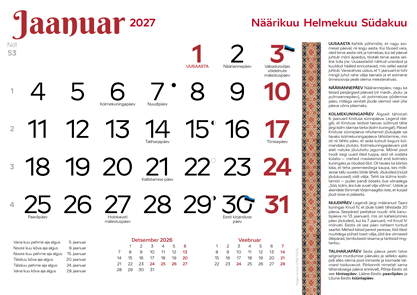 Eesti rahvakalender 2027
