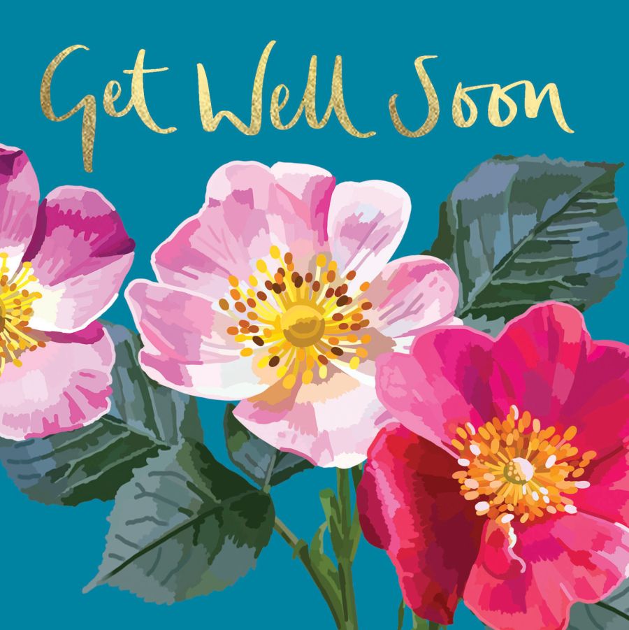Kaart Sarah Kelleher Get Well Soon, Blue