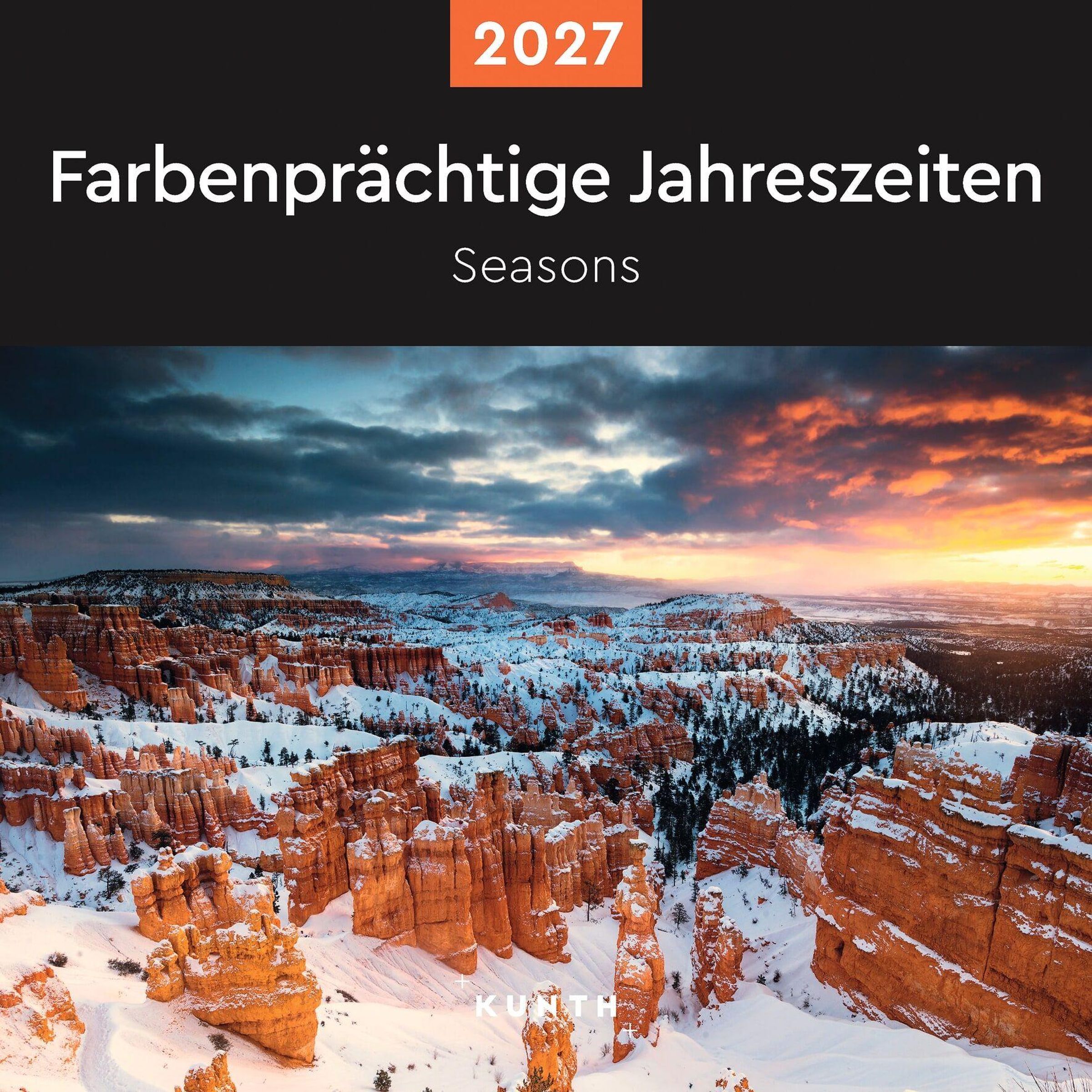 2027 seinakalender Farbenpräch.Jahreszeiten, 30x30cm