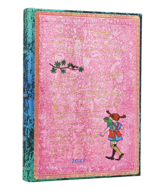 2027 Paperblanks 12-kuud, Day-at-a-time Midi Astrid Lindgren, Pippi Longstocking