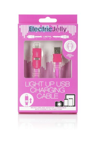 ELECTRIC JELLY: VALGUSTUSEGA ROOSA USB LAADIMISJUHE