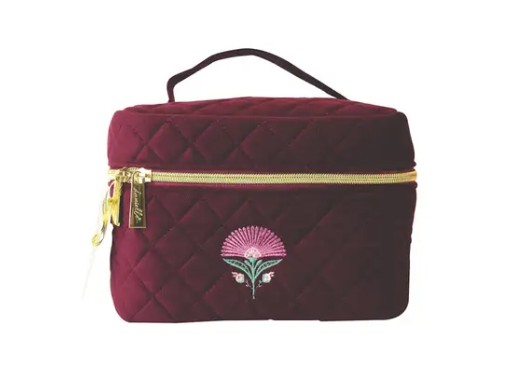 Danielle kosmeetikakott Burgundy Floral