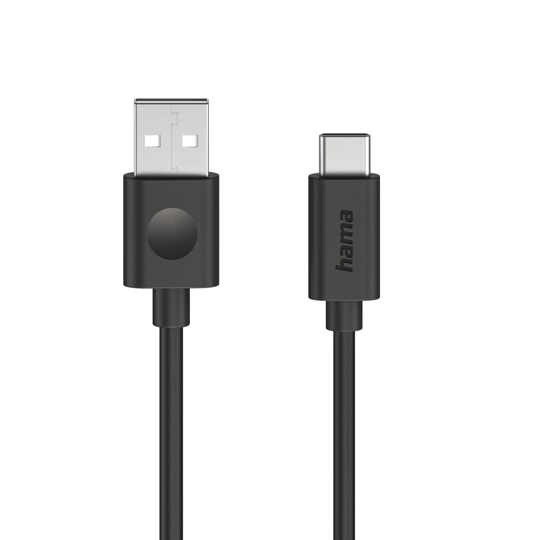 USB-kaabel Hama 1.2m USB-A - USB-C pistik, must, max 480Mbit/s 60W laadimiskaabel