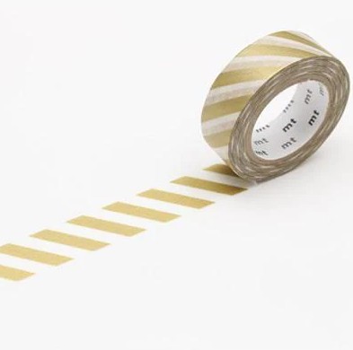 Washi teip Stripe Gold 2