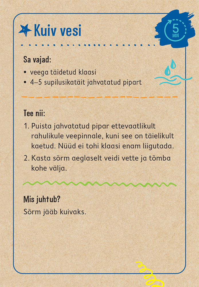 Õppekaardid 75 ülilahedat katset 