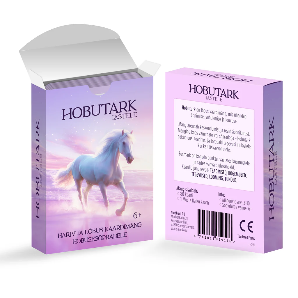 Õppekaardid Hobutark Lastele