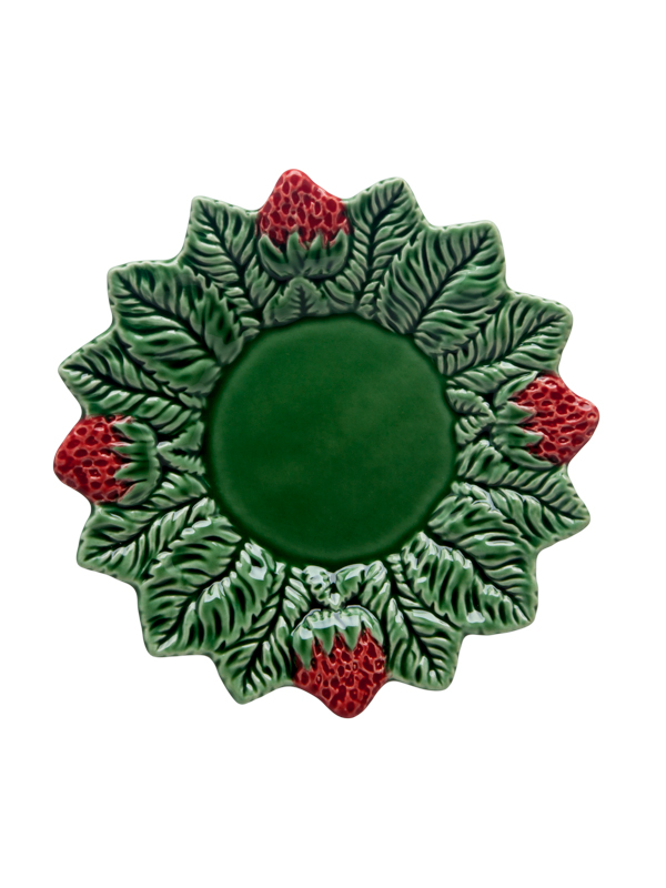 BORDALLO PINHEIRO TALDRIK STRAWBERRY LEAF, 20CM