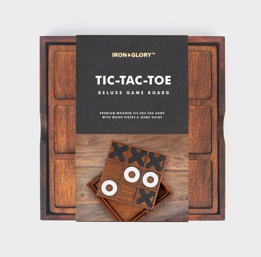 I&G lauamäng Tic-Tac-Toe, puidust