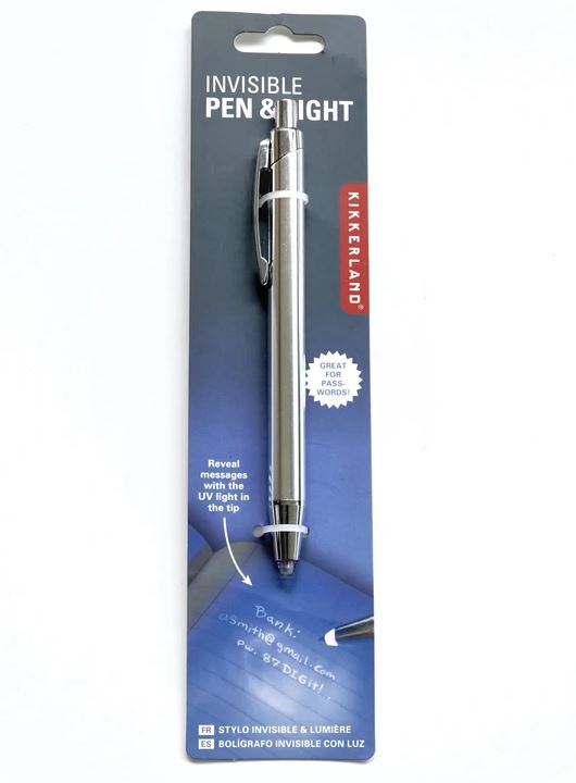 SALAKIRJA TINDIPLIIATS VALGUSEGA INVISIBLE PEN
