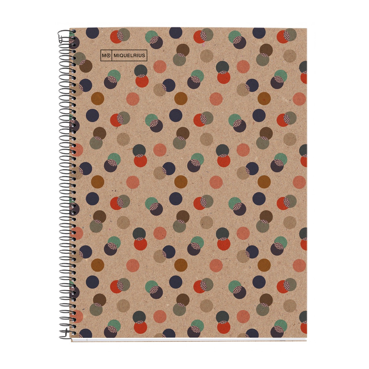Kaustik A4 80l 5x5 ruut spiraal 4-ne augustus ECOCONFETTI Miquelrius