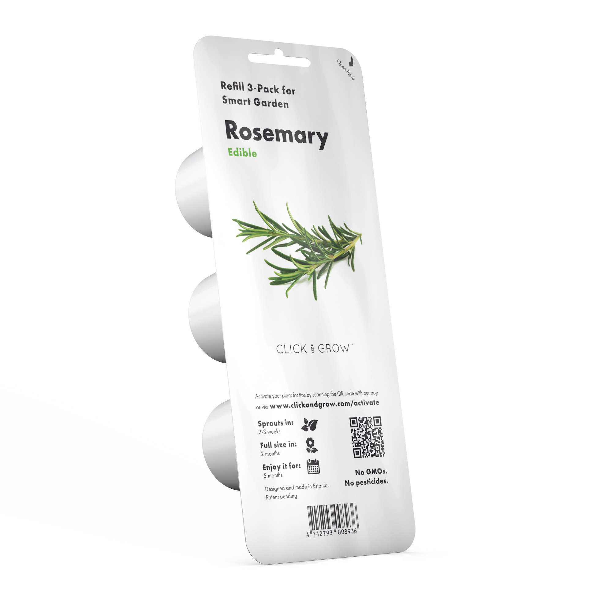 CLICK & GROW: 3 TAIMEKASSETTI, ROSMARIIN