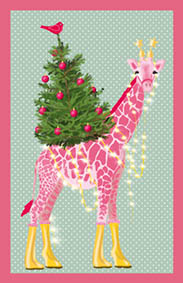 Jõulukaart Minicard, Toni Starck, Giraffe mit