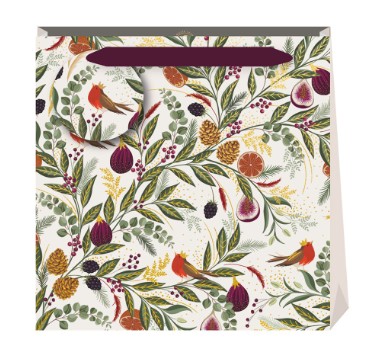Kinkekott Sara Miller Figs & Ferns Cream, Medium