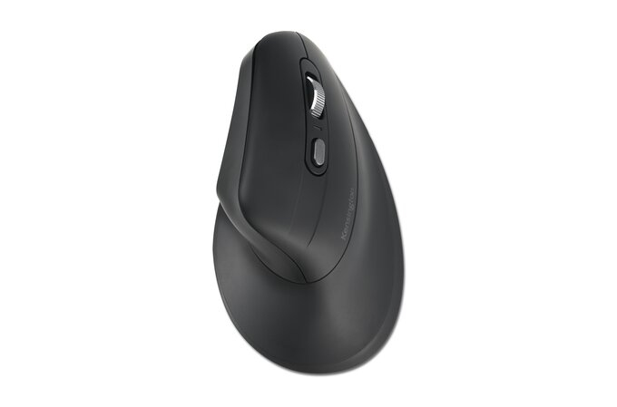 Hiir Kensington MY630 EQ Ergo Rechargeable Mouse - must, vertikaalne, ergonooomiline, vaiksed nupud, USB-C kaabliga laetav juhtmevaba hiir, Bluetooth ja 2.4GHz