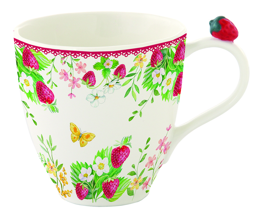 Portselanist kruus, Jardin des Fraises, 350 ml