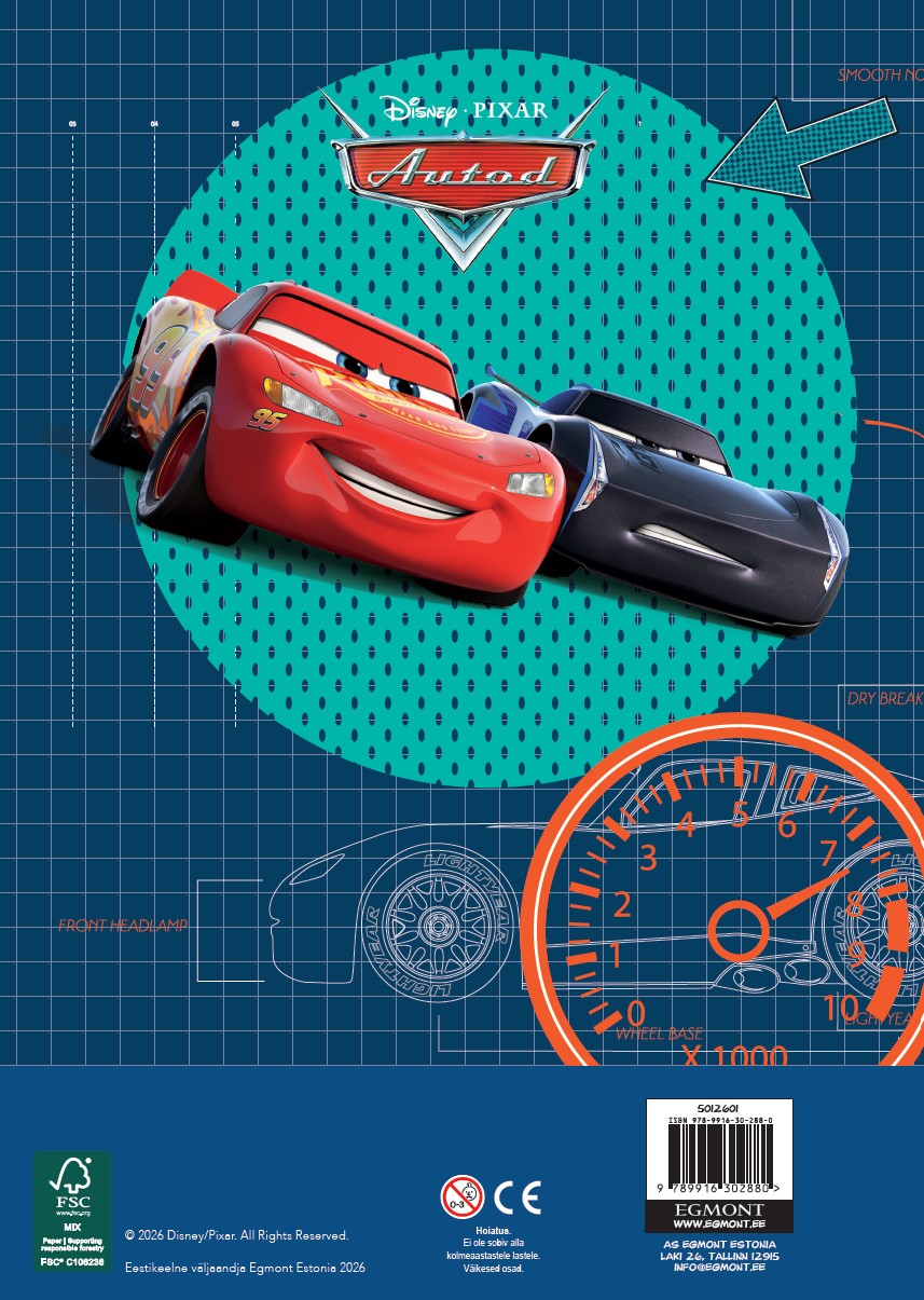 Autod. Värvimisraamat - Disney