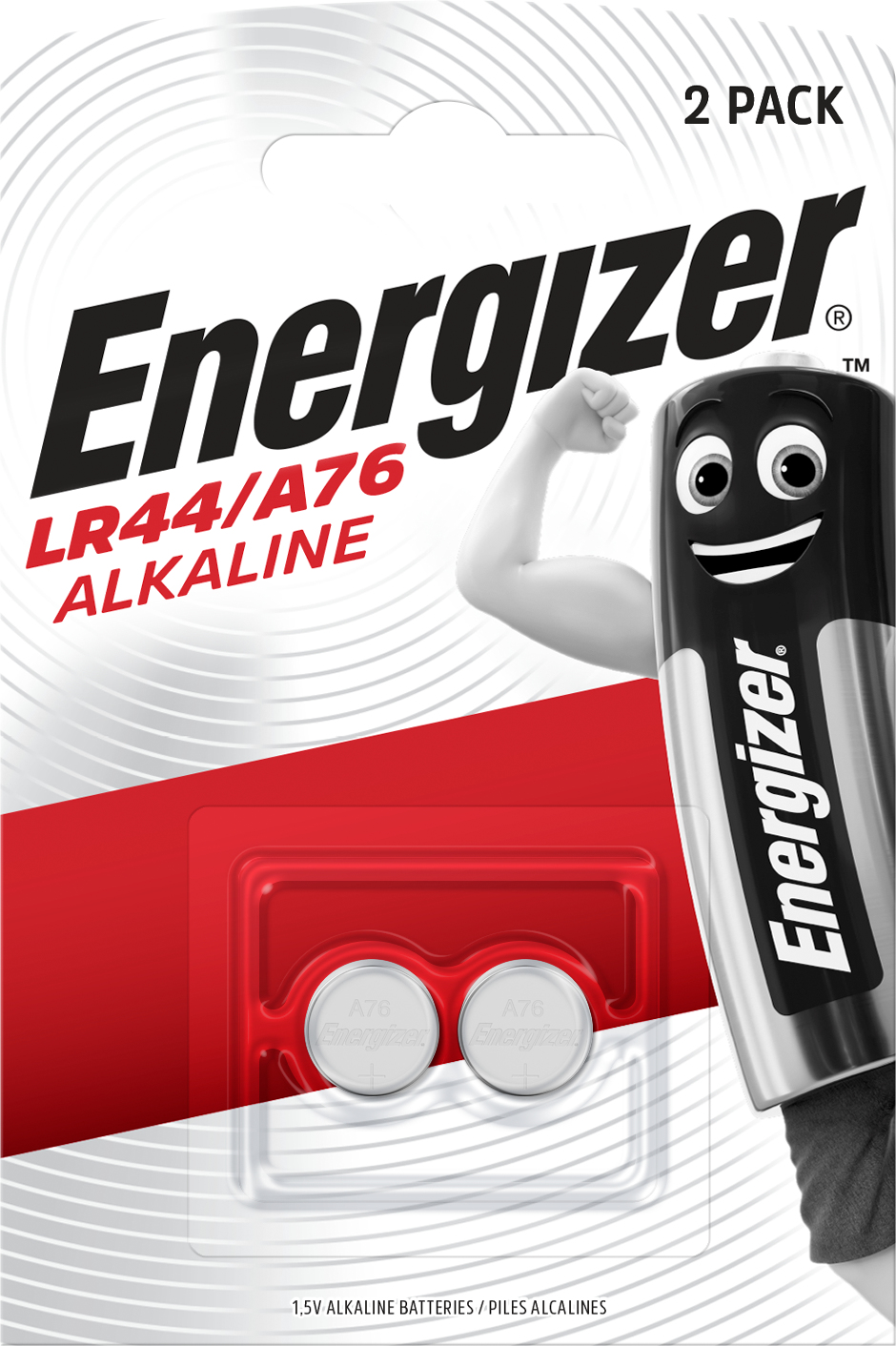 Patareid Energizer LR44/A76 2 patareid pakis, 1.5V