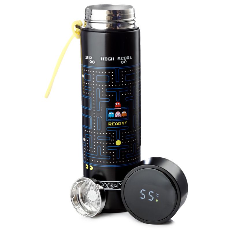 Termospudel Pac-Man, digitaalse termomeetriga, 450ml