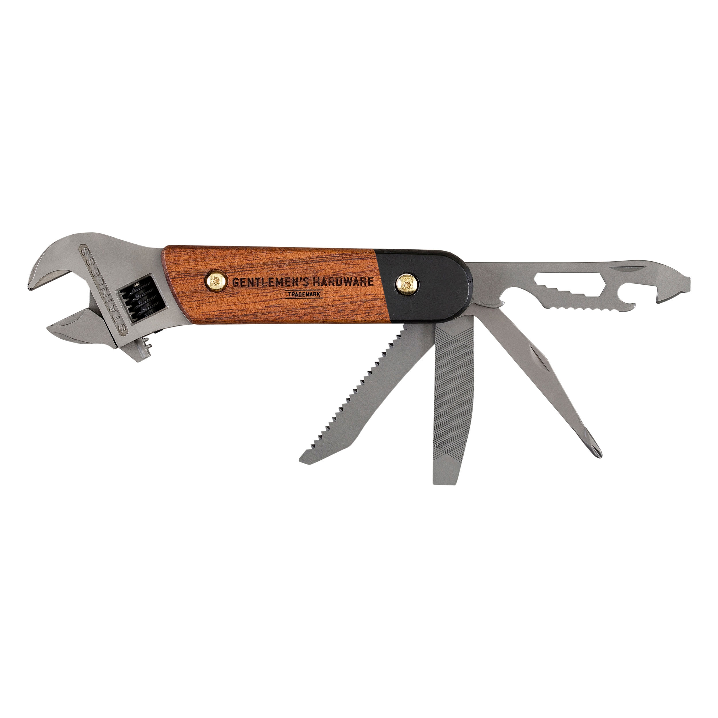 GENTLEMEN'S HARDWARE MUTRIVÕTI-MULTITÖÖRIIST, WOOD & TITANIUM FINISH