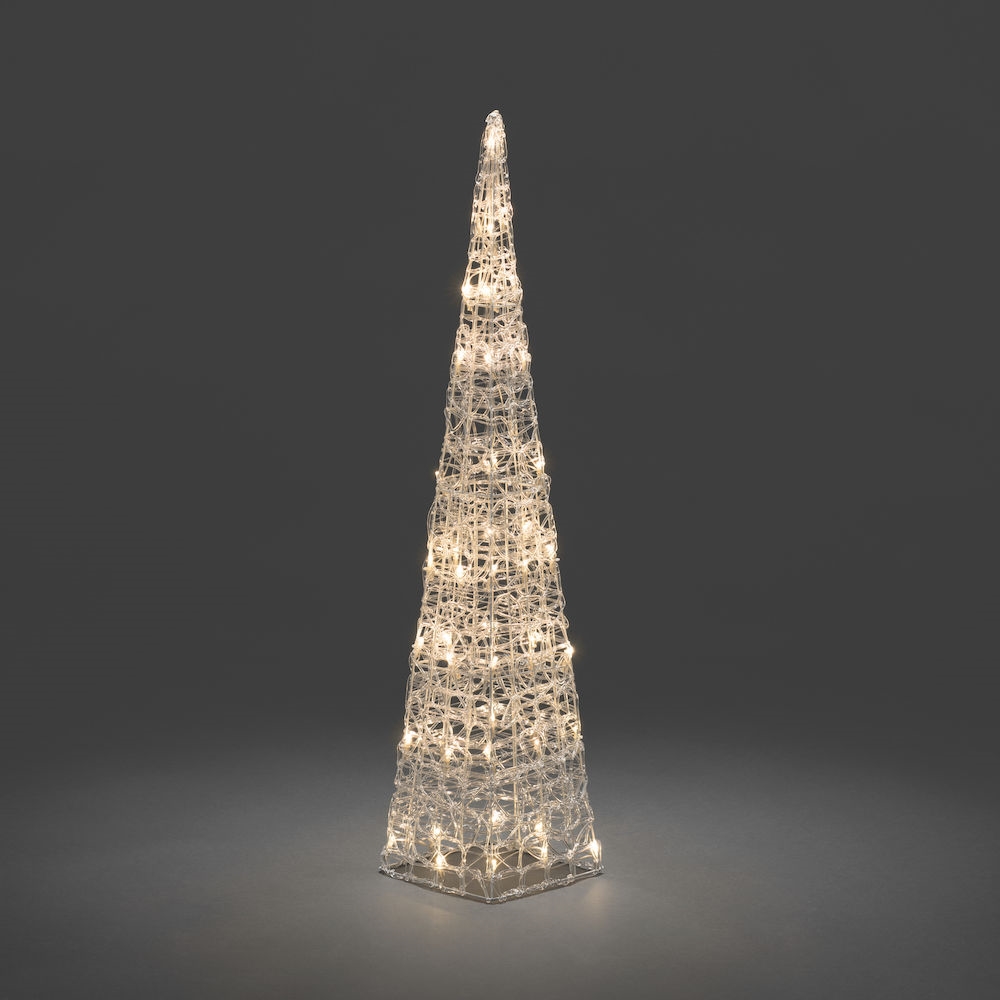 Akrüülist püramiid 20x K-90cm , 48 wwLED tuld, IP20 trafo, 400cm juhe/ siseruumi