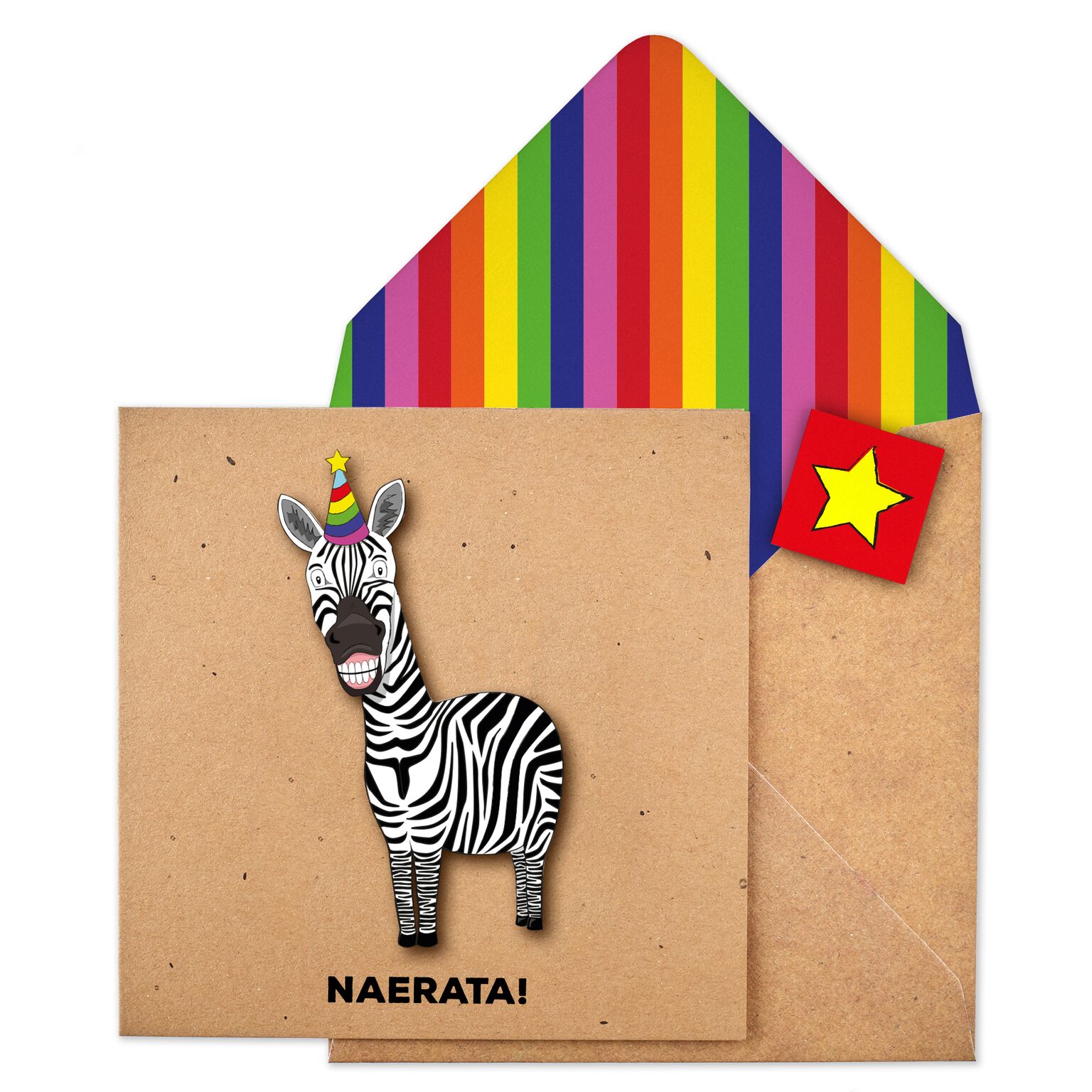 KUKU KAART TACHE ZEBRA NAERATA